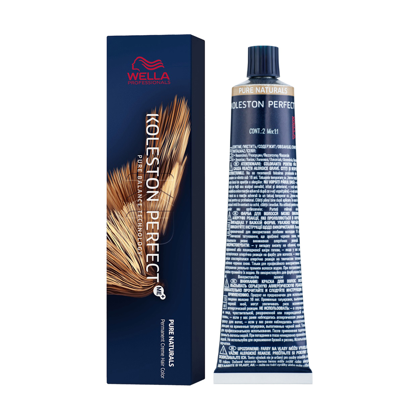 Уцінка! Стійка крем-фарба для волосся Wella Professionals Koleston Perfect Me+ Pure Naturals 8/03, 60 мл